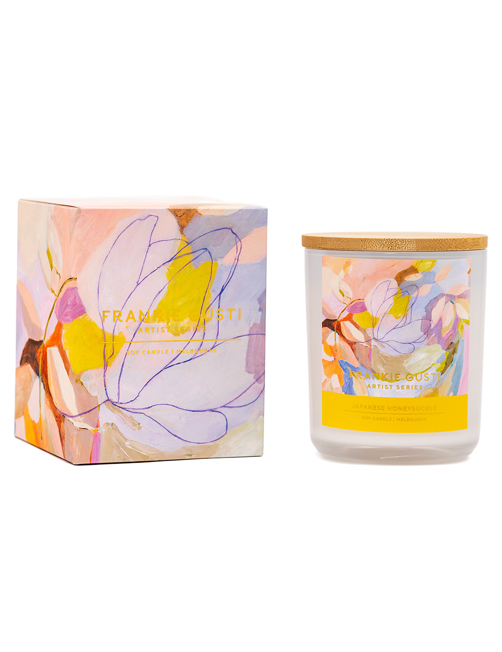 Frankie Gusti  Artist Series Candle Japanese Honeysuckle
