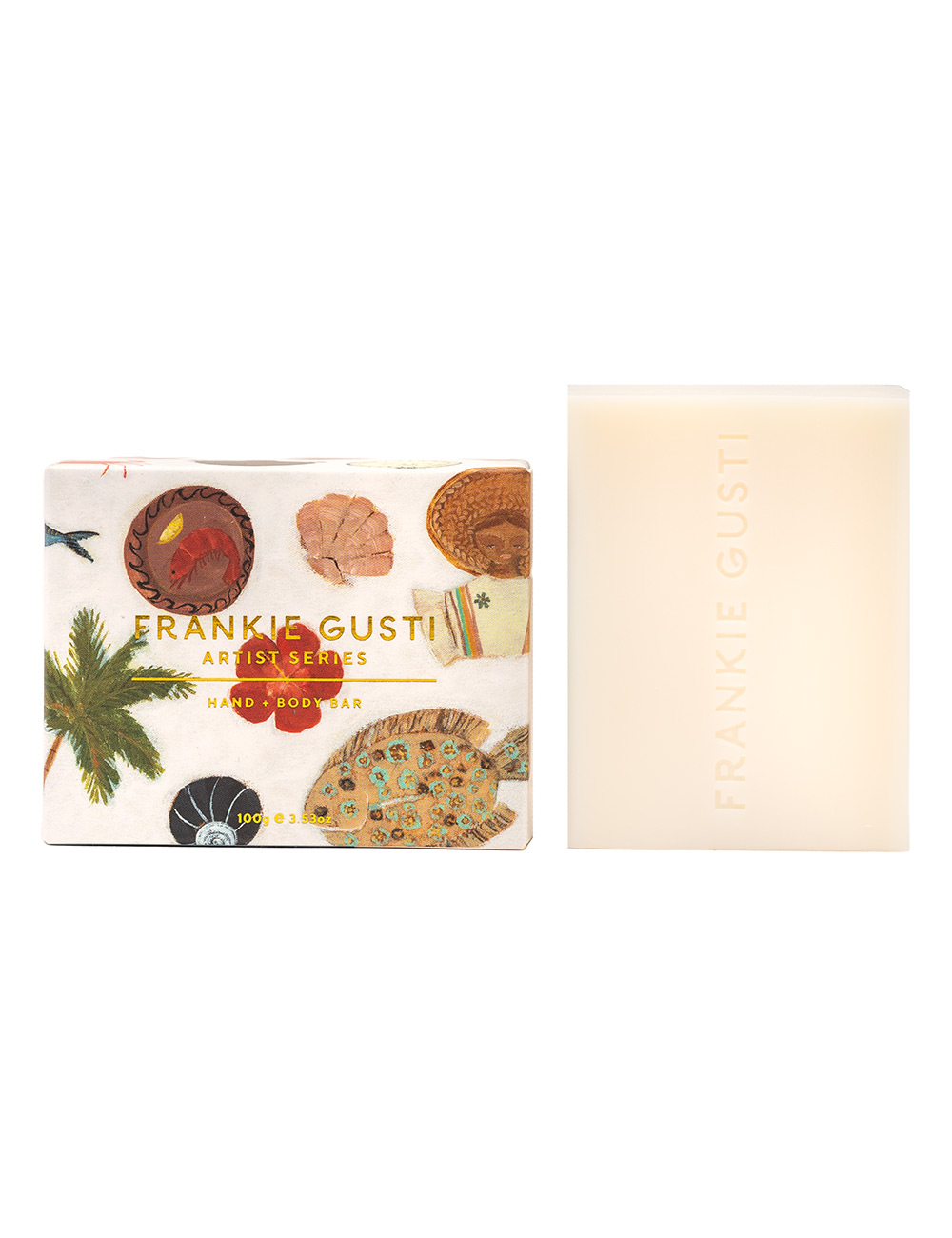 Frankie Gusti Hand and Body Bar Soap Olive Leaf