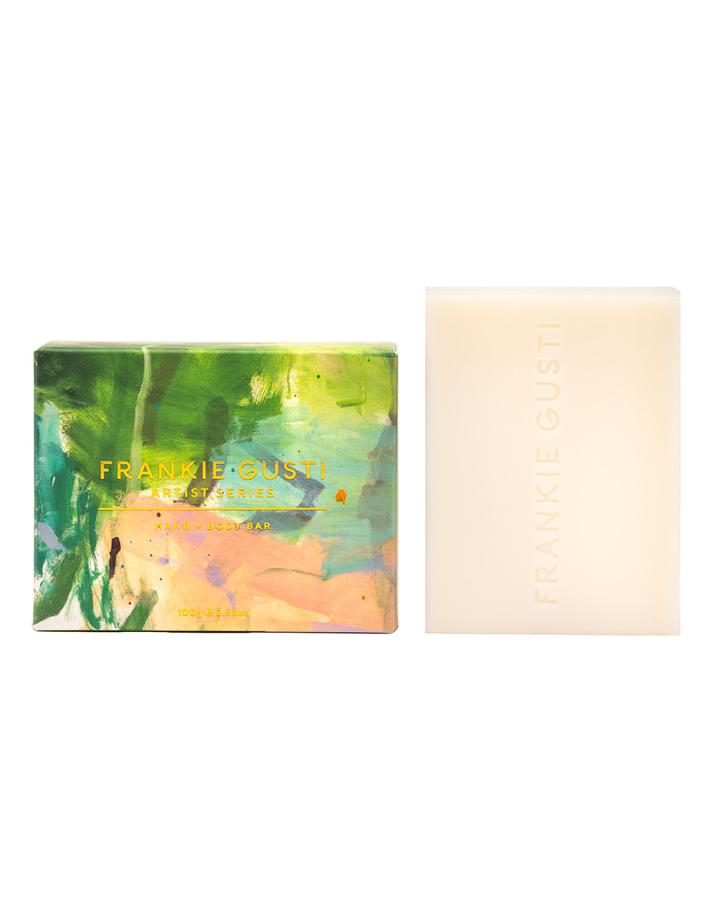 Frankie Gusti Hand and Body Bar Soap Pistachio and salted coconut