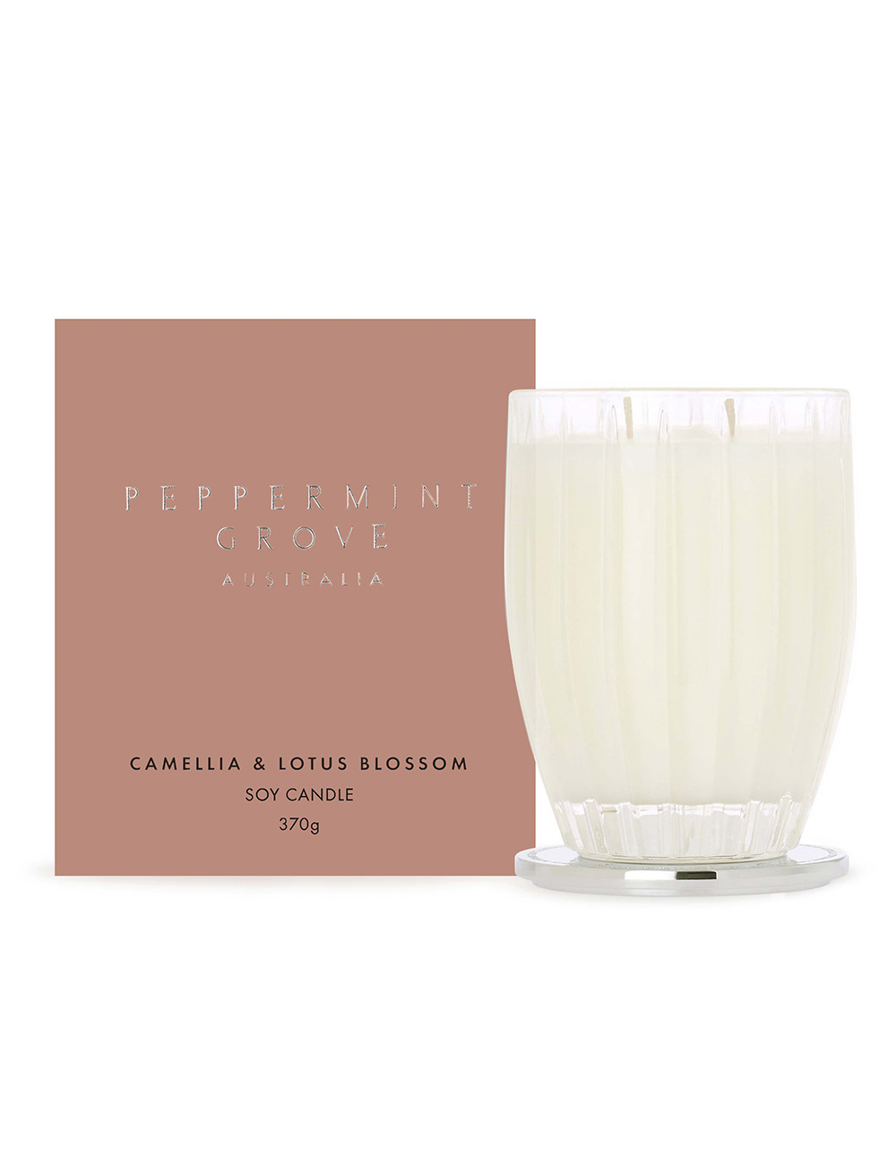 Peppermint Grove Camellia & Lotus Blossom - Large Soy Candle 370g