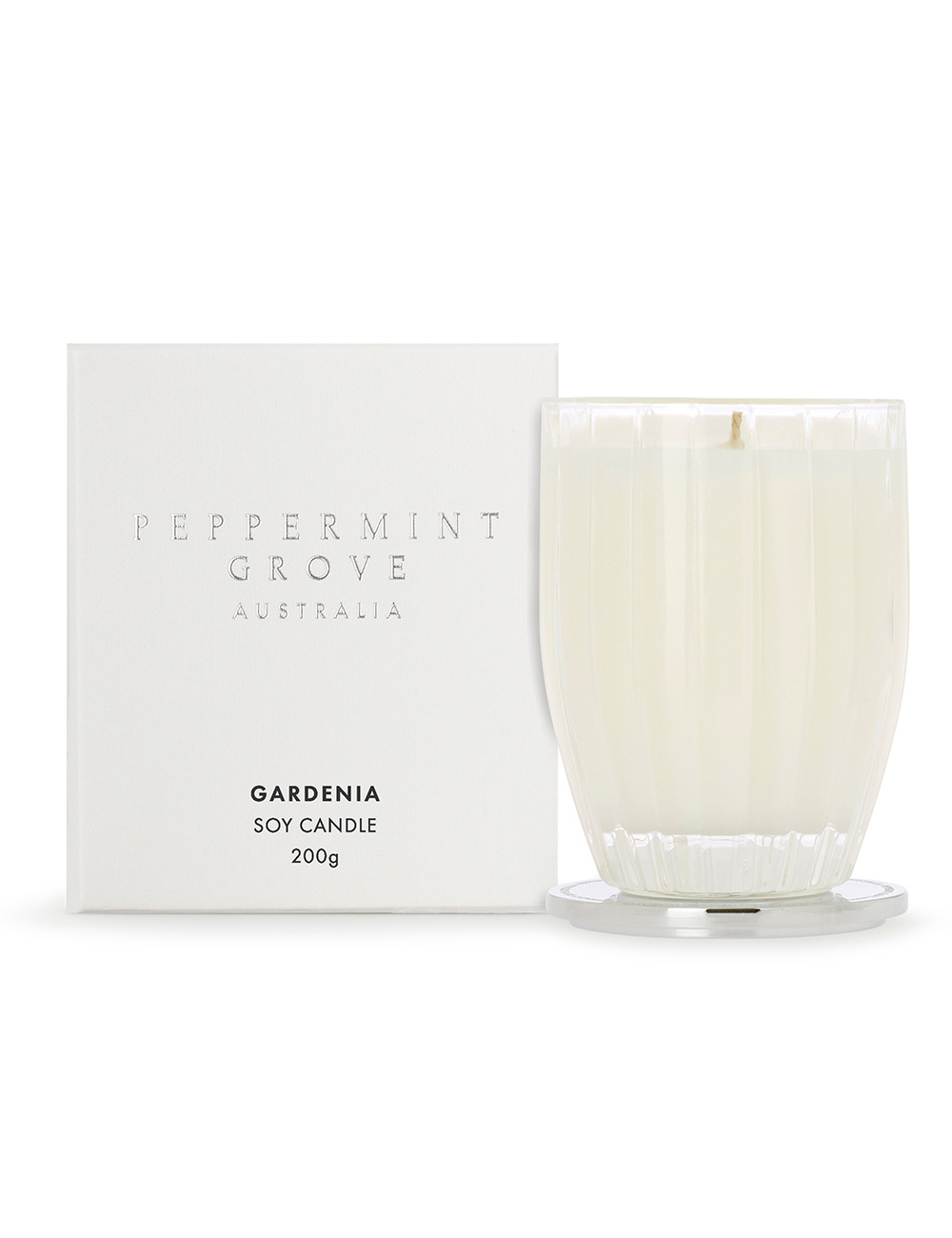 Peppermint Grove Gardenia - Medium Soy Candle 200g