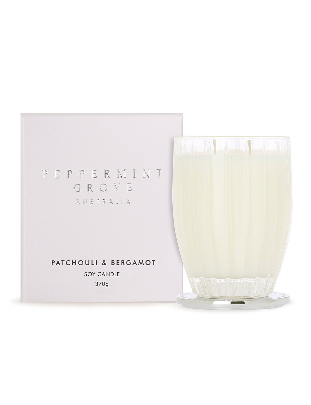 Peppermint Grove  Patchouli & Bergamot - Large Soy Candle 370g