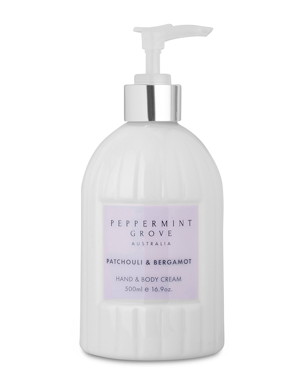 Peppermint Grove Patchouli & Bergamot - Hand & Body Cream 500ml