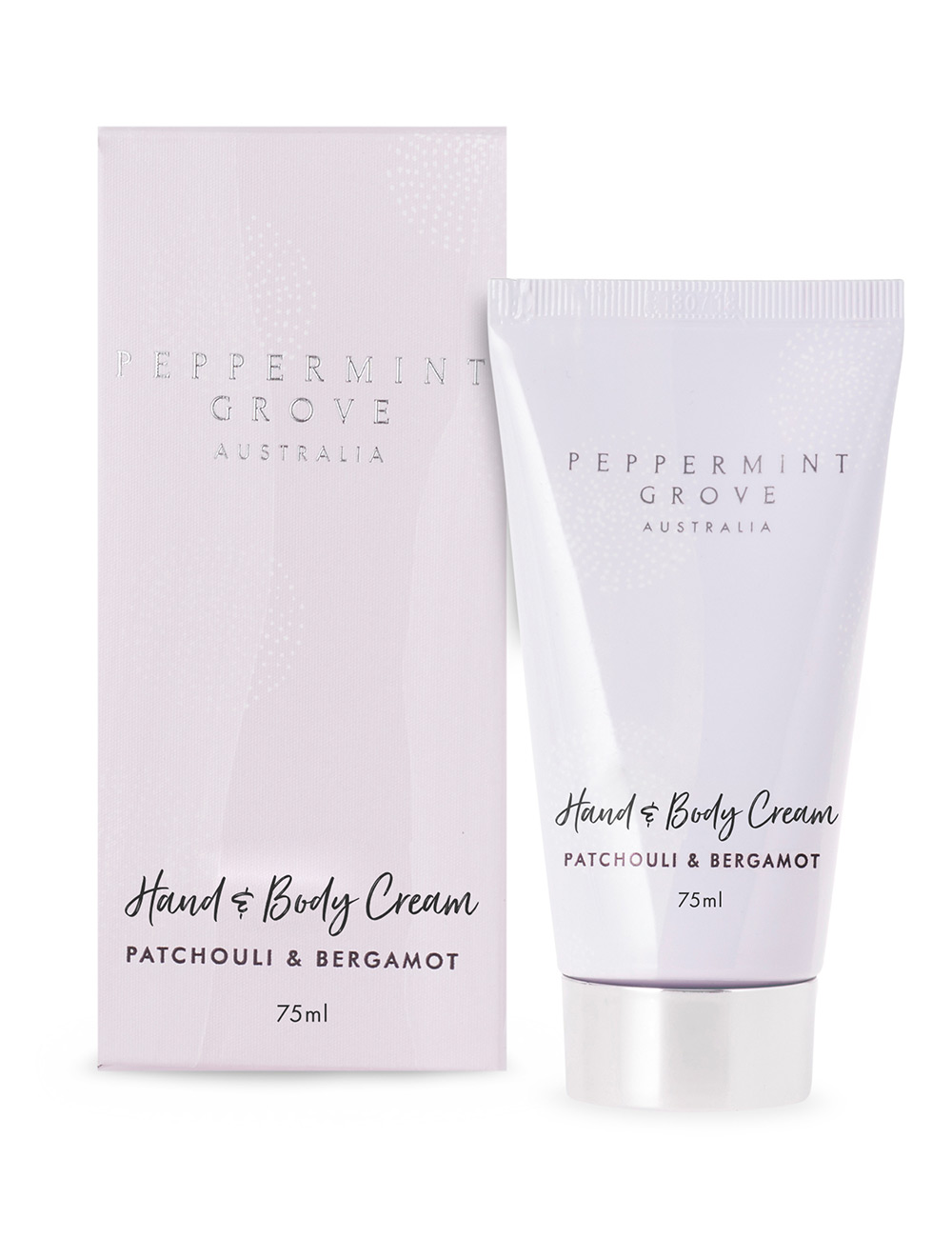 Peppermint Grove Patchouli & Bergamot - Hand & Body Cream Tube 75ml